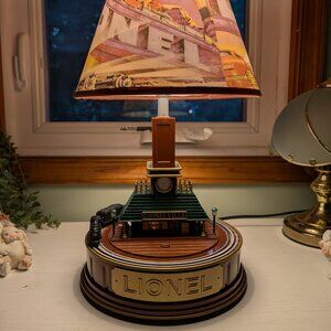 2002 Lionel Lionelville Train Station Home Decor Collectible Lamp RARE